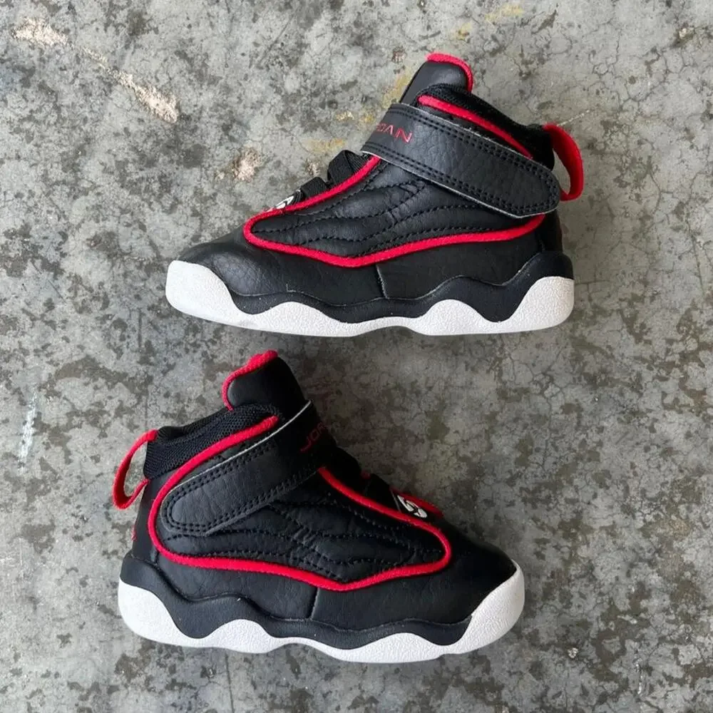 Nike Air Jordan Pro Strong Toddler 6C Black Gym Red High Top Sneakers DC7911-061